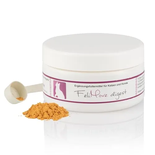 FeliMove Digest (50g) für Verdauung und B12 Versorgung bei Katzen mit Kurkuma und Fenchel Extrakt, Piperin, B12 und Intrinsic Factor