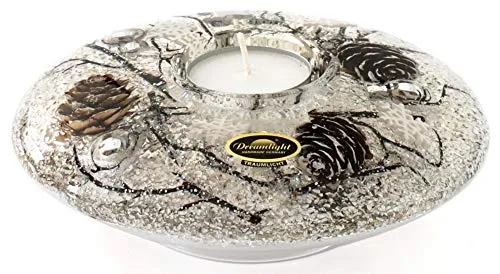 Dreamlight Teelichthalter braun Größe 15x15x5 cm von GILDE