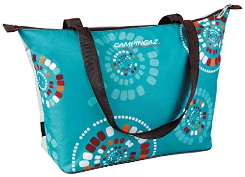 Campingaz Shopping Cooler 15l Ethnic - Praktische Kühlbox für unterwegs - Kühlbox für Picknicks und Ausflüge, mit 15 l Volumen und stylischem Ethnic-Design für eine frische und trendige Ausstrahlung.