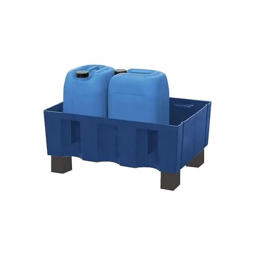 kaiserkraft | PE-Auffangwanne für 60-Liter-Fässer | Auffangvolumen 60 l | mit vier Füßen | ohne Gitterrost