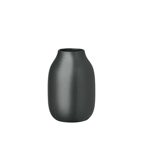 blomus Vase -COLORA- | Keramikvase für Blumen & Dekoration | Blumenvase Farbe Peat matt | Größe S