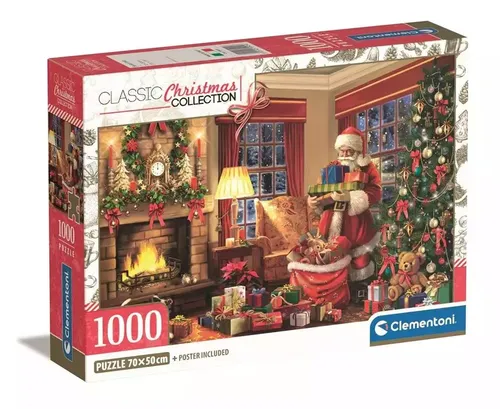 Puzzle 1000 Compact Christmas Collection Clementoni 8005125399246