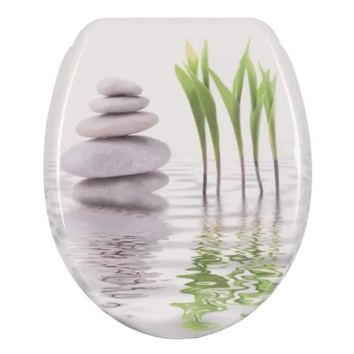 WOLTU Toilettensitz Toilettendeckel WC Klodeckel mit Absenkautomatik Duroplast