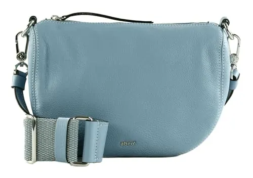 abro Umhängetasche Crossbodybag Mina aus echtem Rindsleder - Elegante Umhängetasche aus hochwertigem Echtleder, ideal für den Alltag. Geräumiges Hauptfach mit praktischen Fächern, abnehmbarer Schulterriemen für flexiblen Tragekomfort.