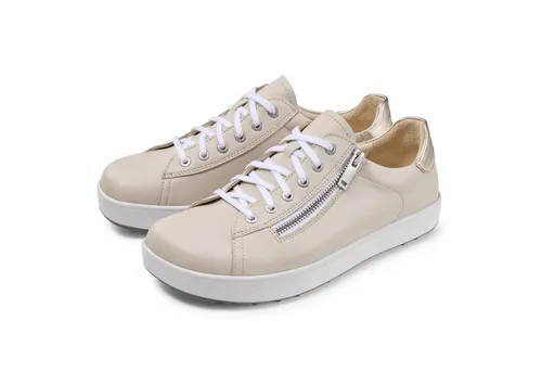 BÄR Margot Schnürschuh 100% Zehenfreiheit beige 40,5 EU - Bequemer Schnürschuh in Größe 40,5, aus hochwertigem Lammnappaleder. Mit herausnehmbarem Kork-Latex-Fußbett für optimalen Komfort und griffiger Move-Sohle für sicheren Halt.