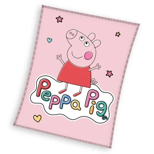 Peppa Wutz Decke 110 x 140cm – Flanell-Fleece Kuscheldecke