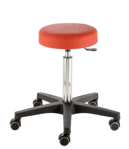 Prova Nova Arbeitshocker Rollhocker comfort 4400, Sitzhöhe ca. 54 - 73 cm, Rundsitz Ø 33 cm