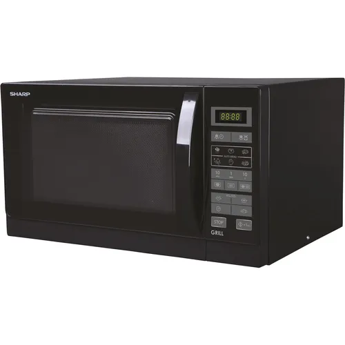 Sharp Mikrowelle R 742 BK-W - 2in1 Grill-Mikrowelle mit 900 Watt, 25L Garraum und 6 AutoCook-Programmen für vielseitige Kochmöglichkeiten
