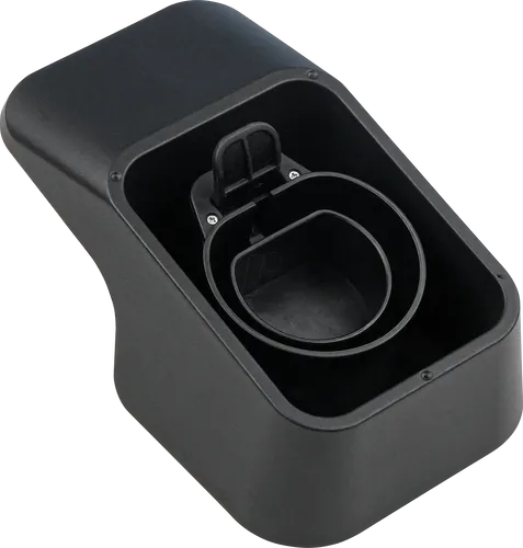 kabelmeister Wandhalterung mit Kabelhalterung für Typ 2 - Wallboxen, praktische Montage-Lösung mit zusätzlicher Kabelhalterung für eine ordentliche Installation und einfachen Zugriff.