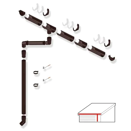 Dachrinnen Braun von BRAVO the smart solution