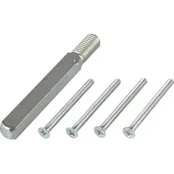 GRUNDMANN GEOS Stift- und Schraubenset feuerhemmend für Variante D6K - VK-Stift: 9 mm/ TS: 52-57mm / für FH-Wechselgarnituren