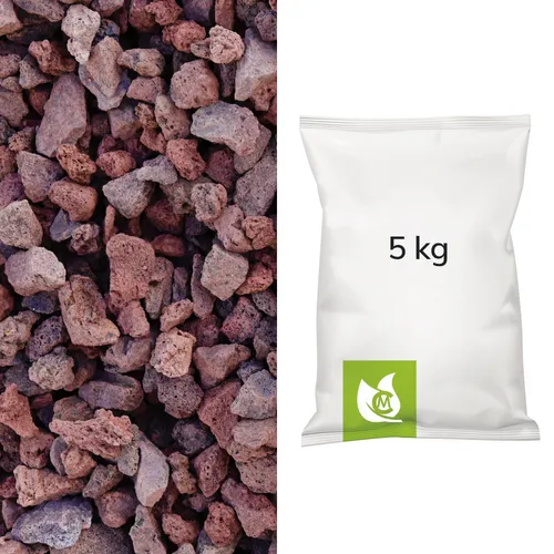 Lavamulch rot/braun, Körnung 16/32 mm, 5 kg im Sack