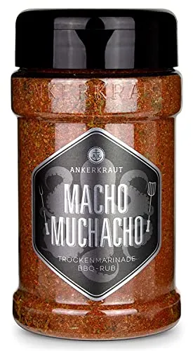 Ankerkraut Macho Muchacho, BBQ Rub für texanische und mexikanische Küche, 200g im Streuer