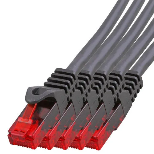 0,50m CAT.5 Gigabit Patchkabel Netzwerkkabel schwarz LAN Netzwerk Kabel CAT5 5 x