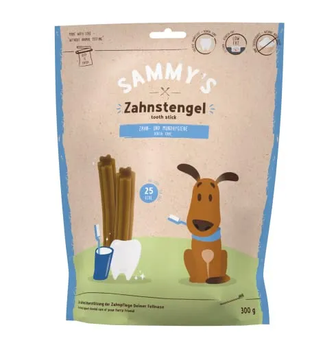Sammy's Zahnstengel Kauriegel - Snack für Hunde, unterstützt aktiv die Zahnpflege, ohne Zuckerzusatz, 300 g