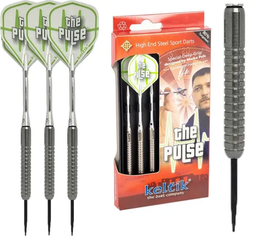 Keltik Dartpfeil Steeldart 21 g - The Pulse Caliber 80% Tungsten - Hochwertige Dartpfeile für präzise Würfe, ideal für den ambitionierten Spieler. Robuste Verarbeitung und exzellente Balance sorgen für ein optimales Spielgefühl.