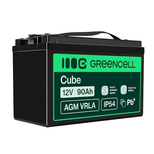 Green Cell® AGM 12V 26Ah Akku Vlies Batterie VRLA Blei Batterie Bleiakku Ersatzakku Akkubatterie Versorgungsbatterie Zyklenfest Wartungsfrei Rollstuhl Golfwagen Elektromotoren Rasenmäher Reha