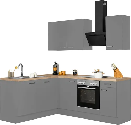 OPTIFIT Winkelküche Parma, mit E-Geräten, Stellbreite 215x175 cm