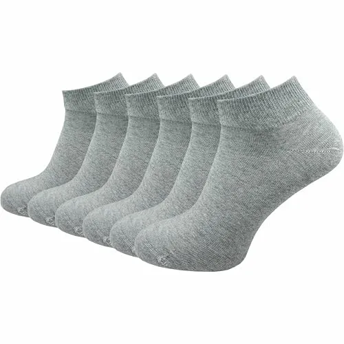 Produktbild GAWILO Damen Sneaker Socken aus 100% reiner Baumwolle (6 Paar | 10 Paar) | kurze Füßlinge ohne drückende Naht über den Zehen (DE/NL/SE/PL, Numerisch, 39, 42, Regular, Regular, hellgrau | 6 Paar)