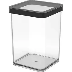 Premium Dose quadr. 1 l LOFT, Farbe:Transparent / Schwarz - Transparent/Schwarz