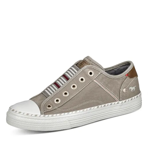 MUSTANG Slipper Schuhe Damen Silbergrau 37 - Sportlicher Slipper von Mustang in modernem Silbergrau. Mit rutschfester Laufsohle und gepolsterter Decksohle für hohen Tragekomfort. Einfach reinschlüpfen und stilvoll unterwegs sein!