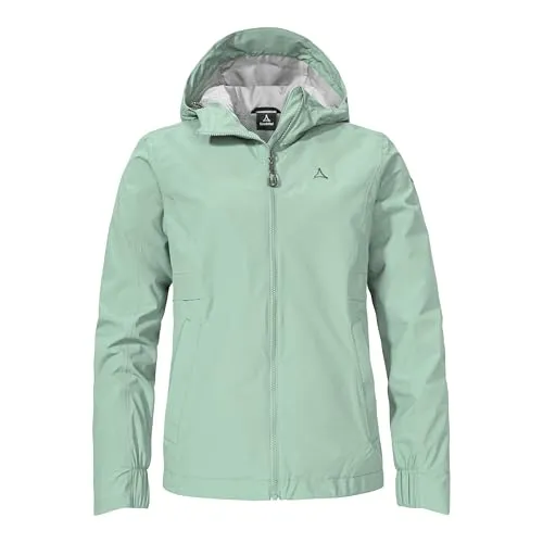 Schöffel Damen Jacket Style Bohorok WMS - Elegante Outdoorjacke mit Kapuze - Funktionsjacken: Wasserdicht mit 10.000 mm Wassersäule, atmungsaktiv und nachhaltig aus recyceltem Material, ideal für aktive Frauen, die Wert auf Stil und Funktion legen.