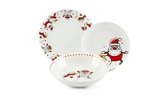 Excelsa Snowman 65991 Tellerservice, 18-teilig