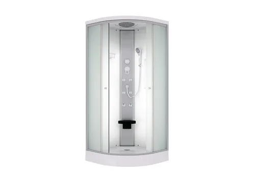 AcquaVapore D10-10M0 Duschkabine 90x90 cm - Hochwertige Duschkabine aus 5mm Sicherheitsglas mit integrierter Rückenmassage und extra großer Regendusche für ein luxuriöses Duscherlebnis.