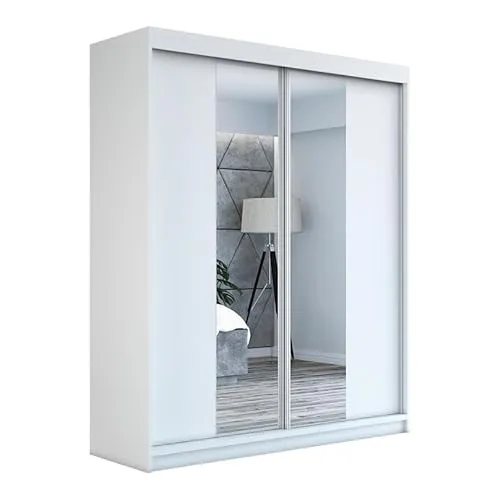Schwebetürenschrank ELEGANZA 180 cm mit Spiegel von A&J MöbelLand