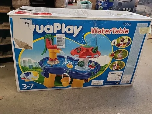 AquaPlay Wassertisch - Großes Outdoor-Wasserspielzeug (100 x 58 x 90 cm) mit Handpumpe und Wasserfall-Funktion für Kinder ab 3 Jahren, ideal für heiße Sommertage!