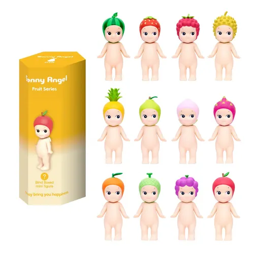 Sonny Angel mit Obstmütze | Sonny Angel Figur | Blind Box Fruit Series | 8 cm