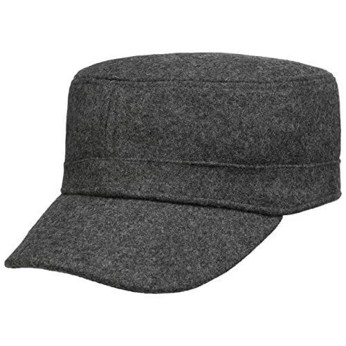 Lipodo Filz Armycap Unisex - Stylische und warme Herbst Winter Cap - Baseball Caps für Herren, aus hochwertiger Wollmischung für wohlige Wärme und modischen Akzent im urbanen Streetwear-Look.