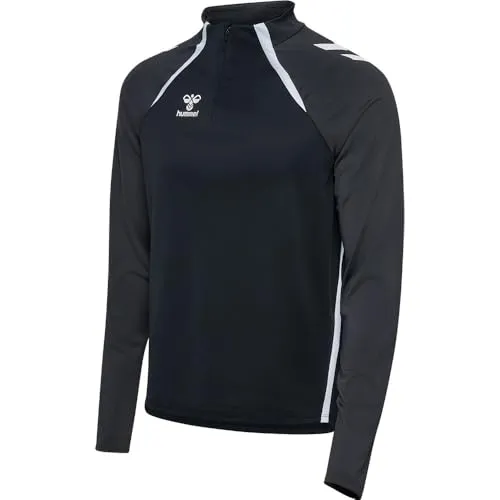 Hummel Lead 2.0 Halbreißverschluss-Sweatshirt Schwarz L - Sportbekleidung-Sets mit BEECOOL-Technologie für hohe Atmungsaktivität und schnelles Trocknen. Ideal für Training und Alltag, bietet Komfort und Stil in einer modernen Passform.