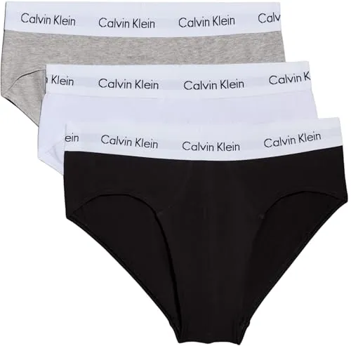 Calvin Klein Herren 3er Pack Hip Briefs, Mehrfarbig von Calvin Klein