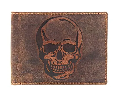 Jockey Club Biker Geldbörse aus echtem Leder mit RFID Schutz