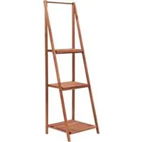 vidaXL Pflanzenständer aus Zedernholz - 45x40x145 cm, Braun - Pflanzenkästen & Spaliere - Robuster Pflanzenständer aus massivem Zedernholz, klappbar und ideal zum Präsentieren Ihrer Pflanzen.