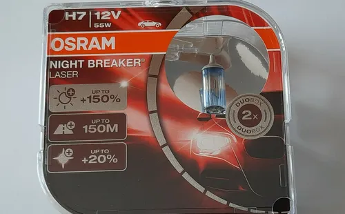 Stück Osram NIGHT BREAKER LASER 150% H7 Duo Box 12V 55W mehr Licht = TOP SICHT 2