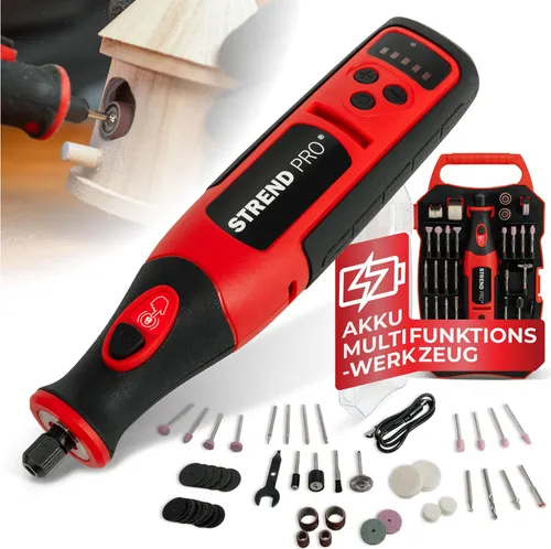 Schleifer Strend Pro, Mini, Direkt, Bohren und Schleifen, 8 V, 1500 mAh, mit Zubehör