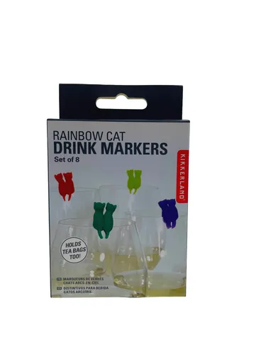 Katzen Glasmarkierer im 8er Set, #5012505