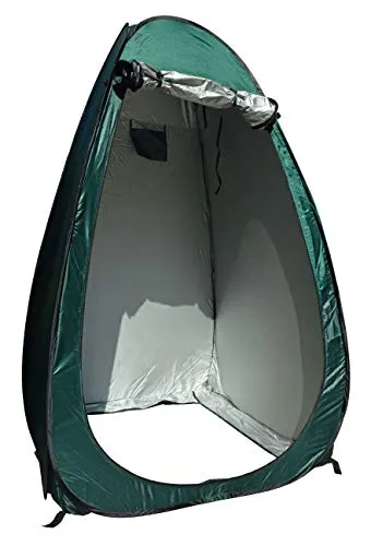 24ocean Pop-Up Toilettenzelt (auch als Duschzelt oder Umkleidezelt), Farbe:grün
