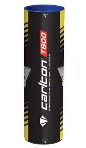 CARLTON Badmintonball T800 Nylon Dose weiss 6er, Geschwindigkeit: schnell