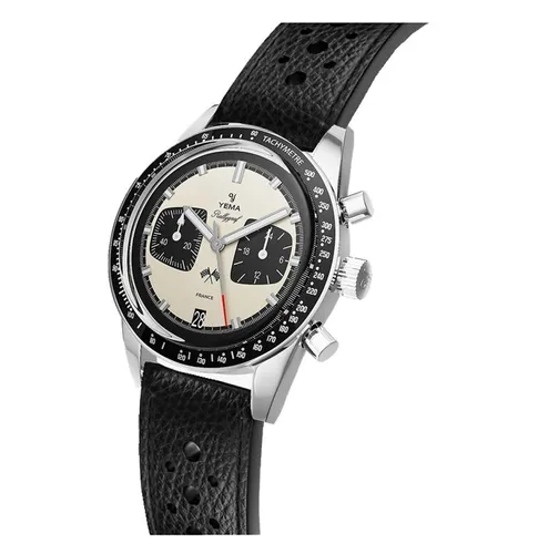 Produktbild YEMA Rallygraf Panda Mechanischer Quarz Hybrid Chronograph