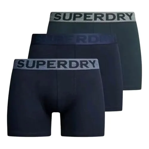 Superdry Boxershorts Herren (3-Pack) - XL - Retroshorts für Herren, luxuriös weicher Jersey-Stoff und elastischer Bund für maximalen Komfort und perfekte Passform.