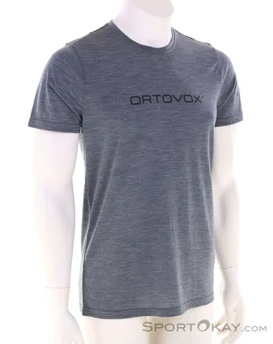 Ortovox 150 Cool Brand T-Shirt Men - T-Shirt für Herren aus Merinowolle und TENCEL Lyocell, temperatur- und feuchtigkeitsregulierend, ideal für sommerliche Touren.