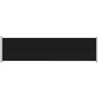 Furnicato Ausziehbare Seitenmarkise 600x160 cm Schwarz in schwarz von furnicato