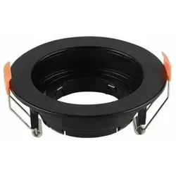 V-tac - Runder led Einbaustrahler Halter GU10 Schwarz Verstellbar