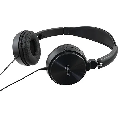 InLine 55351 Headset mit Kabelmikrofon schwarz