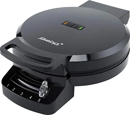 Steba Germany Steba 183100 WE 1 Waffeleisen - Antihaftbeschichtung, stufenlose Temperaturregelung und klappbar für fettfreies Backen