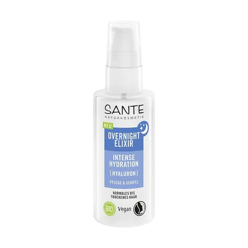 SANTE® Overnight Elixier mit Hyaluron & Bio-Aloe Vera für trockenes Haar