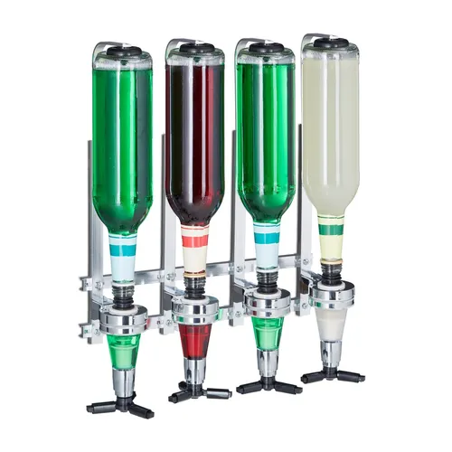 Wandflaschenhalter Getränkespender 0,7 l - Flaschenöffner & Korkenzieher, eleganter Metall-Wandflaschenhalter für platzsparende Aufbewahrung und einfachen Zugang zu Ihren Getränken.